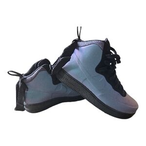 Nike Air Force 1 Foamposite Cup — Iridescent Blue-Purple with Black